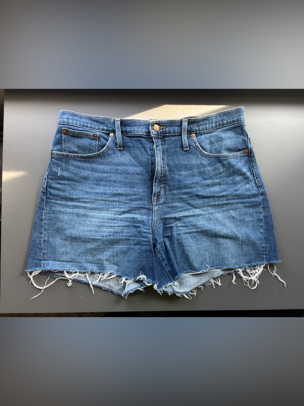 Madewell High Rise Jean Shorts- 32